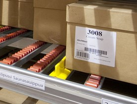 Stückgut Durchlauf Regal Systeme für effiziente FIFO Auftrags Kommissionierung